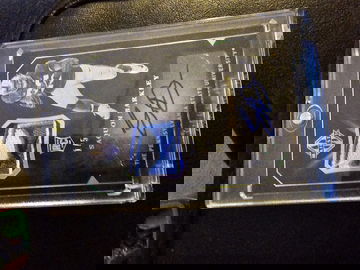 NY Giants Majestic Saquon Barkley 4 color patch auto #109 Rookie