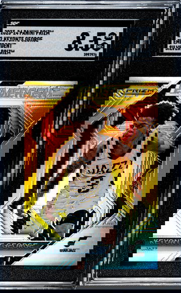 2023-24 Panini Prizm Emergent Silver Keyonte George #2 SGC 8.5