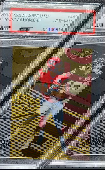 2018 Absolute #49 Patrick Mahomes Kansas City Chiefs PSA 10