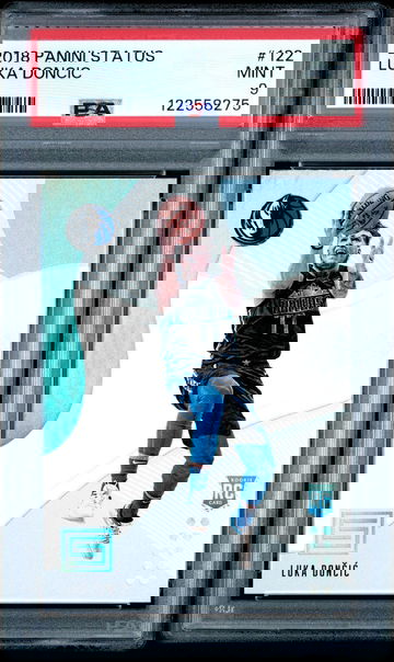 2018-19 Panini Status #122 Luka Doncic PSA 9 RC