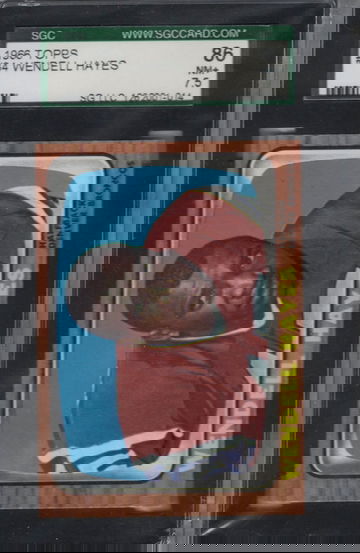 1966 Topps Football #34 Wendell Hayes SGC 86 Nr Mt plus