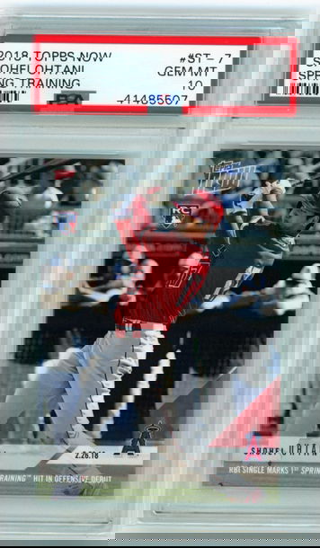 2018 Topps Now ST-7 Shohei Ohtani Spring Training PSA 10 GEM MINT!