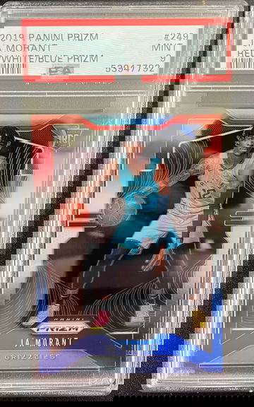 2019 Panini Prizm Red/White/Blue Ja Morant PSA 9