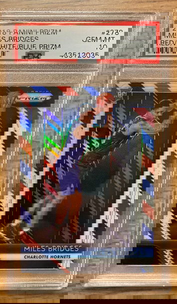 Miles Bridges 2018 Prizm Red White Blue PSA 10