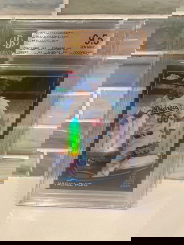 Yasiel Puig 2013 Topps Chrome Black Refractor /100 Rookie RC BGS 9.5