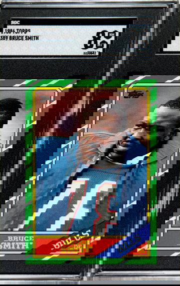 1986 Topps Bruce Smith Rookie SGC 8