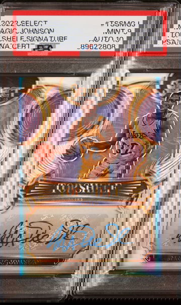 2022 Magic Johnson Top Shelf Signature PSA9/Auto 10