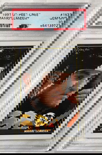 1991 O-PEE-CHEE #153 MARIO LEMIEUX GEM MT-10