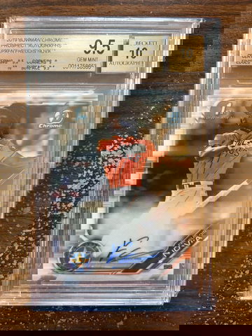 2019 Bowman Chrome CPAFN Freudis Nova Prospect Autographs BGS 9.5 / 10