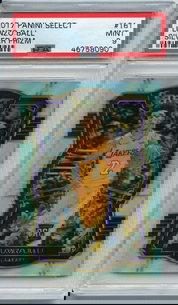Lonzo Ball Select Silver Prizm Rookie PSA 9 NEP