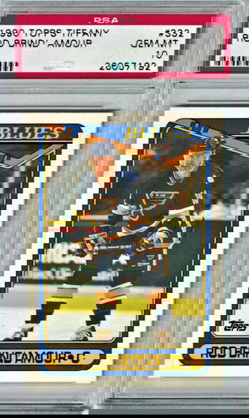 990 Topps Tiffany #332 Rod Brind'Amour RC PSA 10 Gem-Mint