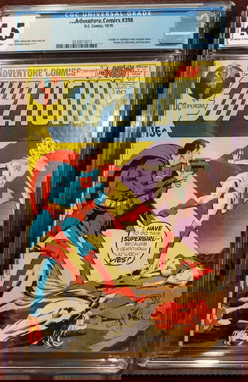 ADVENTURE COMICS #398, CGC 4.5 VG+