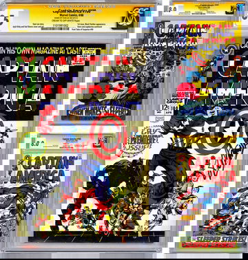 CAPTAIN AMERICA #100-101-102 CGC SS 8.5-8.0-8.0 SIGNED STAN LEE & JOE SIMON 1968