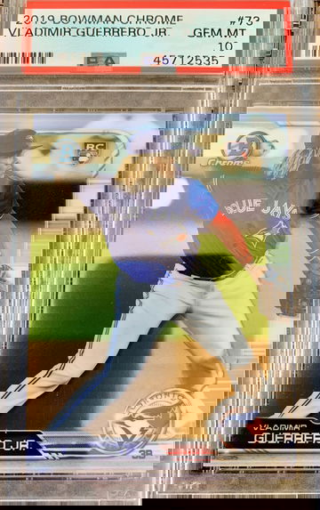 2019 Bowman Chrome Vladimir Guerrero Jr Rc PSA 10