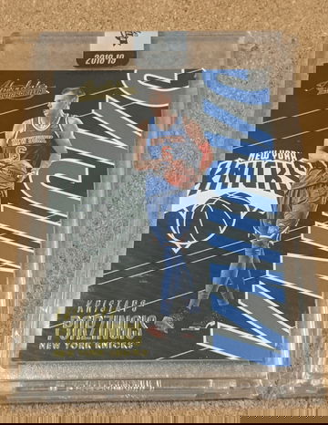 2018-19 Absolute 🏀 Kristaps Porzingis Encased Uncirculated #54 Knicks Wizards