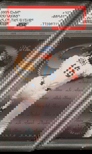 1995 Flair Hideo Nomo Wave of the Future #10 PSA 8 [BL-3C.21]