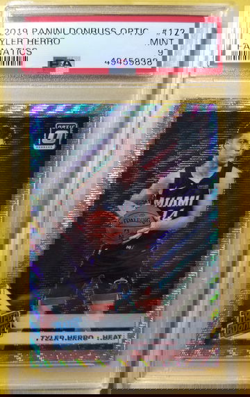 Tyler herro 2019 optic fanatics prizm psa Mint 9