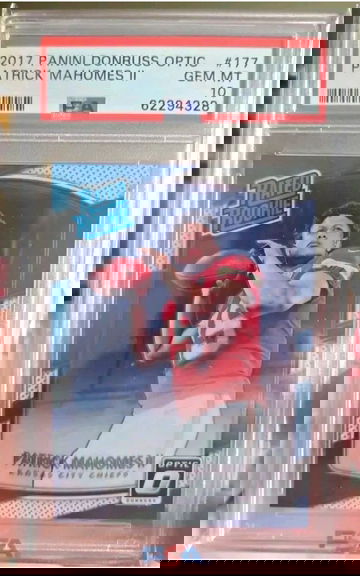 2017 Donruss Optic Patrick Mahomes RC ROOKIE PSA GEM MINT