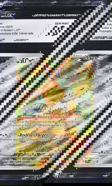 2025 Pokemon Black Star Promos Prismatic Evolutions ETB Eevee #173 CGC 10
