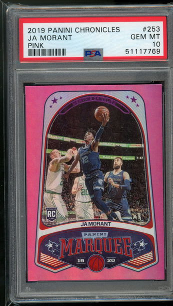 2019 Chronicles Marquee Pink Ja Morant PSA 10