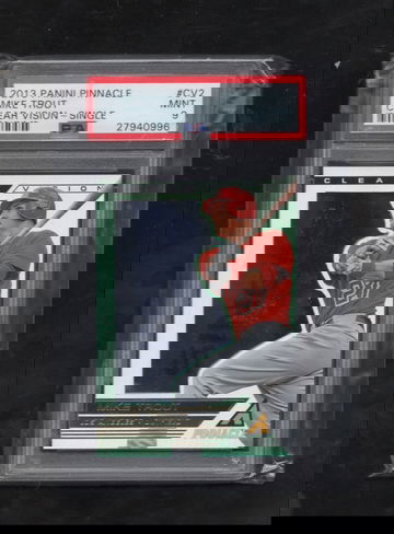 2013 Panini Pinnacle Clear Vision #CV2 Mike Trout Single PSA 9 MINT Only One Higher!