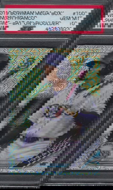 2019 Bowman Chrome WANDER FRANCO Mega Box Refractor Variation PSA 10 GEM MT