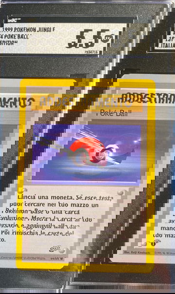 1999 Pokémon jungle first edition 1st Ed #64 poke ball trainer Italian 5.5 EX+