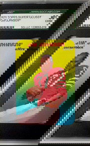 1970 TOPPS SUPER GLOSSY #19 JIM JOHNSON