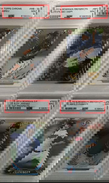 (14) Bowman / Topps PSA 9 Hader / Eloy / Verdugo / Abreu / Chapman / 2014 lot + more