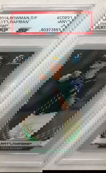 2014 Bowman D.P. Matt Chapman Chrome PSA 9