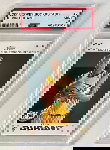 2007 Topps Rookie Kevin Durant #2 PSA 9 Mint