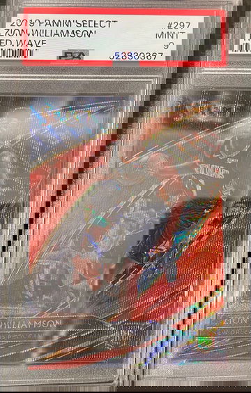 2019 Panini Select Courtside Red Wave Zion Williamson PSA 9