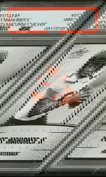 2017 Leaf Special Release Draft Silver Pat Mahomes II #07 PSA 9