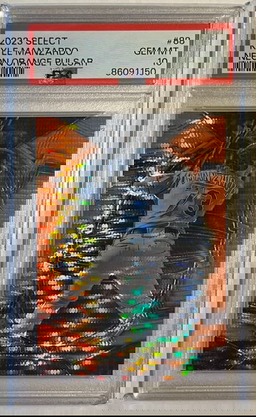 2023 Select Kyle Manzardo RC Neon Orange Pulsar PSA 10 SSP #05/12 