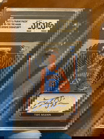 Tre Mann 2021-22 panini Prizm rookie auto 