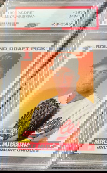 1991 Score #383 Mike Musssina RC PSA 9 Mint