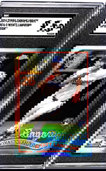 2024 Topps Chrome Update #89CU-2 Wyatt Langford '89 Design SGC 9.5