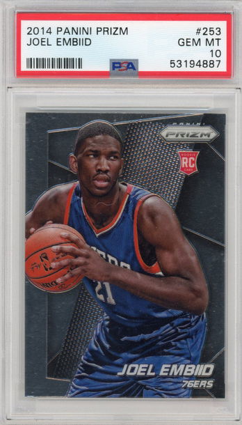 Joel Embiid RC 2014-15 Panini Prizm Rookie PSA 10 #253