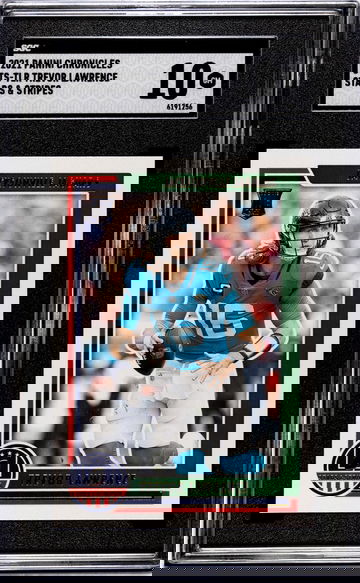 2021 Panini Chronicles #STS-TLR Trevor Lawrence Stars & Stripes SGC 10