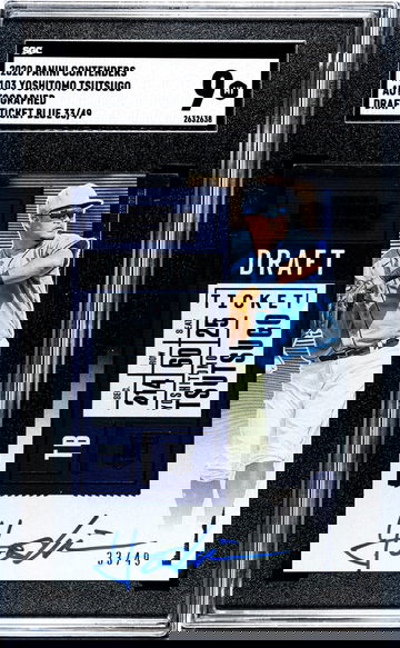 2020 Panini Contenders #103 Yoshitomo Tsutsugo Draft Ticket /49 SGC 9