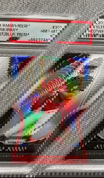 2019 Panini Prizm Red White Blue Refractor Rookie Kyler Murray PSA 8 #301