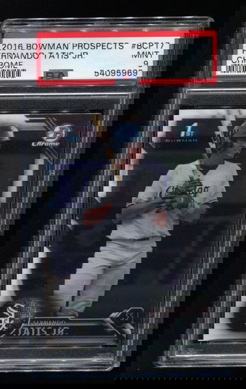 FERNANDO TATIS JR. 2016 BOWMAN CHROME 1ST BOWMAN PSA 9 MINT BCP17 PROSPECTS