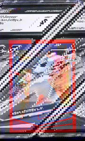 2023 DONRUSS KEN GRIFFEY JR. HOLO RED #210 CGC 9