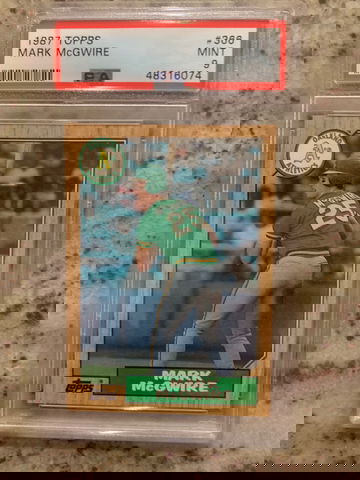 Mark McGwire 1987 Topps PSA 9 MINT