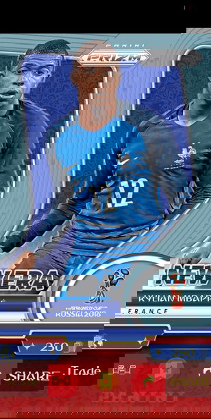 Kylian Mbappe 2018 Prizm New Era Digital