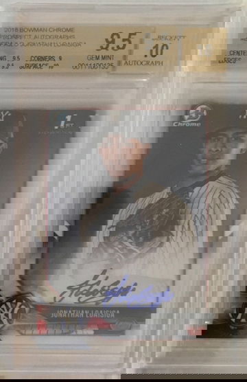 2018 BCP Jonathon Loaisiga BGS 9.5/10 Auto 