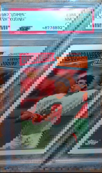 1987 Topps Steve Young PSA 7