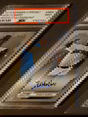 2019 Bowman Sterling Auto Noelvi Marte PSA 9