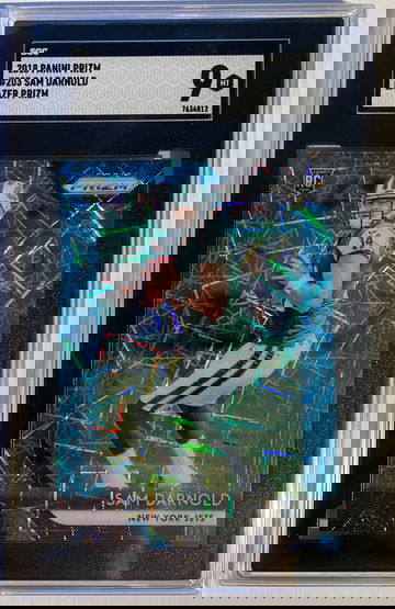 2018 PRIZM BLUE LAZER #203 SGC 9 SAM DARNOLD RC JETS