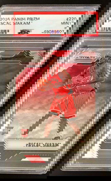 2016-17 Panini Prizm Pascal Siakam #220 RC Rookie - PSA 9 Mint! Raptors 